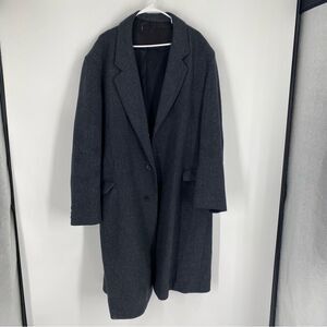 King Size Dark Gray Wool Parka Coat size 50Long